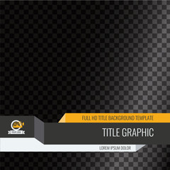 Wall Mural - Video headline title template. Unique banner design for video