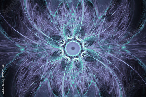 Colorful fractal Universe illsutration explosion animated space psychedelic d...