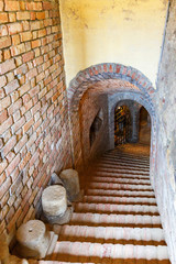 Staircase down to an old wine cellar