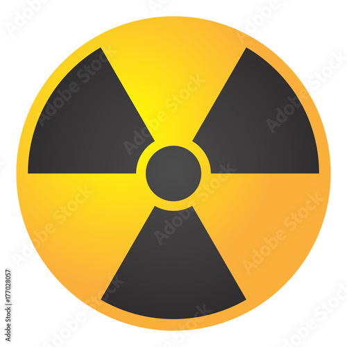 Vector Illustration Toxic Sign Symbol Warning Radioactive Zone Triangle Icon Isolated On White Background Radioactivity Dangerous Radiation Area Symbol Yellow Black Chemistry Poison Plane Mark 3d Buy This Stock Vector And