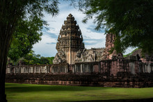 Magnificent Castles Located In The Countries Of Thailand,Prasat Hin Phimai Historical Park And The Ancient Castle.