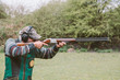 © kkgas/Stocksy - Clay pigeon shooting.