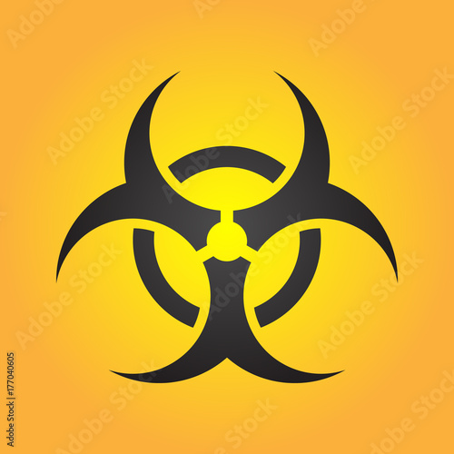 biohazard illustration toxic sign