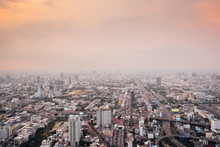 Bangkok City At Sunset