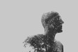 © Rob and Julia Campbell/Stocksy - Double exposure of older man and trees in black and white