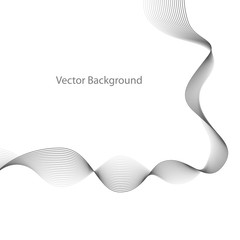 Wall Mural - abstract gray wave. vector abstract background of wave. black and white halftone vector illustration