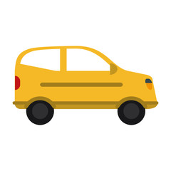 Sticker - car sideview icon image vector illustration design 