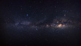 Fototapeta  - Panorama Milky way galaxy with stars and space dust in the universe, Long exposure photograph, with grain.