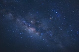 Fototapeta Kosmos - Milky way galaxy with stars and space dust in the universe, Long exposure photograph, with grain.