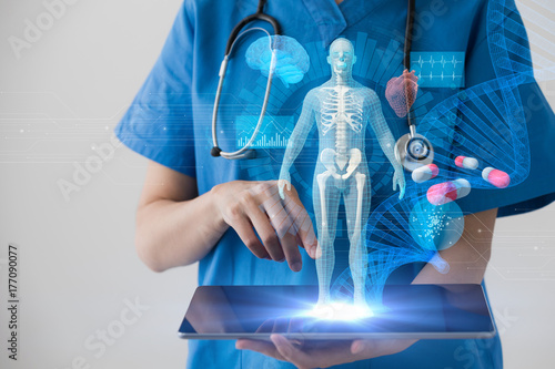 Fotografía Medical technology concept. Electronic medical record.