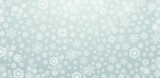 Fototapeta  - Winter & Christmas background snowflake - vector pattern