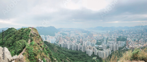 Zdjęcie XXL Szczyt lew skała w Kowloon, Hong Kong