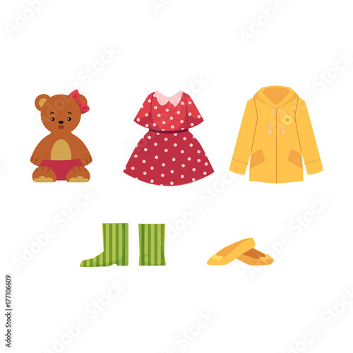 little girl clothes and shoes