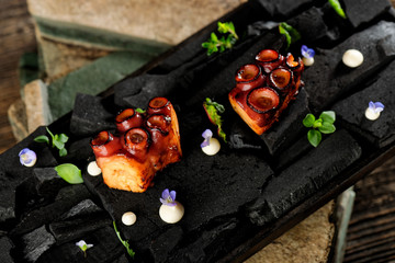 Wall Mural - Grilled Octopus, Fine dining