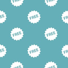 Wall Mural - Free sign pattern seamless blue