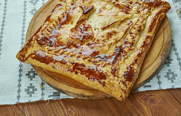 Wall Mural - Norwegian pie with halibut