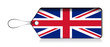 British flag label, Made in United Kingdom, UK emogi flag