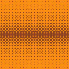 Poster - geometric abstract halftone dot pattern background - vector graphic design from circles in varying s