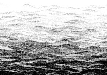 Abstract stippled halftoned waves background