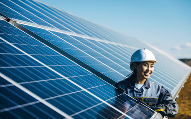 Canvas Print - solar power station