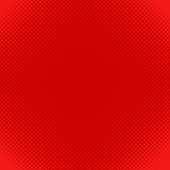 Poster - red abstract halftone dot pattern background - vector design from circles in varying sizes
