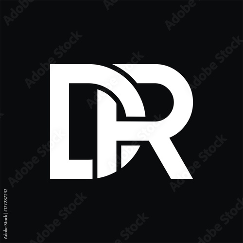 Cuadros en Lienzo DR logo initial letter design template vector