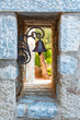Classic Greek doorbell in the Peloponnese.