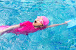 © thechatat - Cute little girl learning to swim