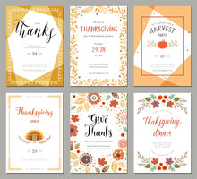 Thanksgiving Greeting Cards And Invitations.
