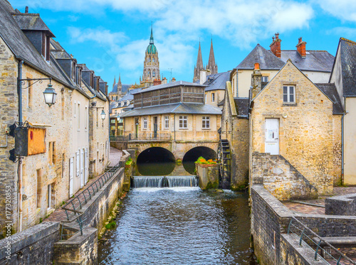 Scenic view in Bayeux, Normandy, France. Fotobehang