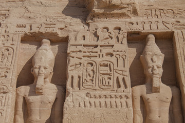 Wall Mural - Close up of Abu Simbel temple