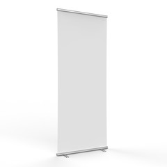 empty roll up banner