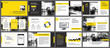© kaisorn - Yellow and white element for slide infographic on background. Presentation template. Use for business annual report, flyer, corporate marketing, leaflet, advertising, brochure, modern style.
