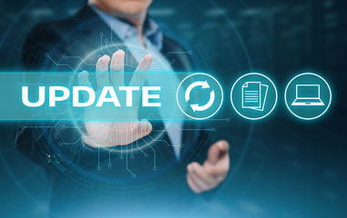 Wall Mural - update software computer program upgrade business technology internet concept