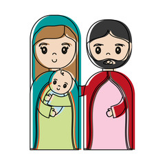 Sticker - holy family icon