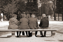 Old People On A Bench 