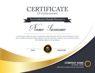 vector certificate template