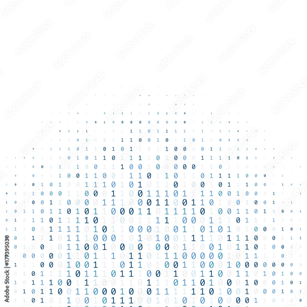Binary code digital technology background made with zeros and ones ...