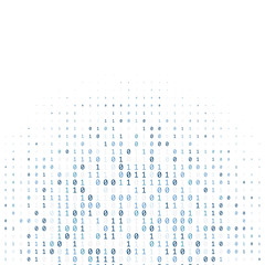 Binary code digital technology background made with zeros and ones