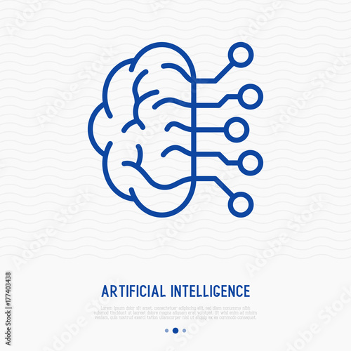 images Machine Learning Vector Images https stock adobe com images artificial intelligence thin line icon modern vector illustration of machine learning 177403438 start checkout 1 content id 177403438