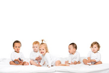 Multicultural Toddlers With Smartphones