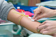 © pichetw - Close up of blood test preparation in hospital,
