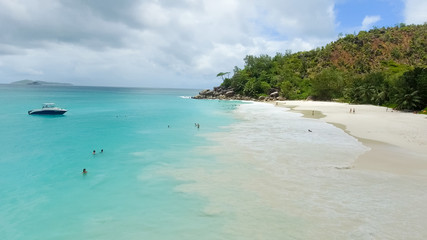 Wall Mural - Beautiful aerial view of Seychelles Island