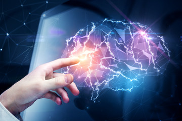 Wall Mural - artificial mind concept