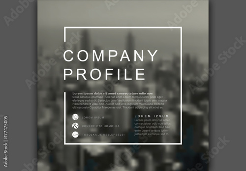 Square Company Profile Cover Layout 1. Buy this stock ...