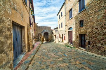 Wall Mural - street of Volterra