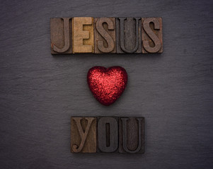 Wall Mural - Jesus Loves You