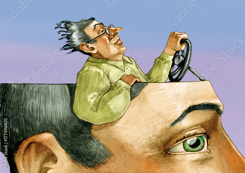 confident psyche driver Poster Mural XXL