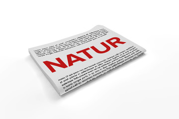 Natur on Newspaper background