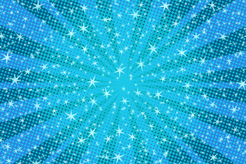 Wall Mural - blue Christmas background with stars